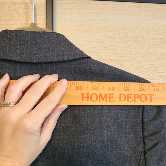 J Crew Super 120s Pinstripe Wool Blazer Womens 0 Jacket Office Siren Corpcore - Picture 8 of 10